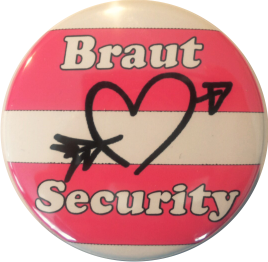 Braut security mit Herz rosa